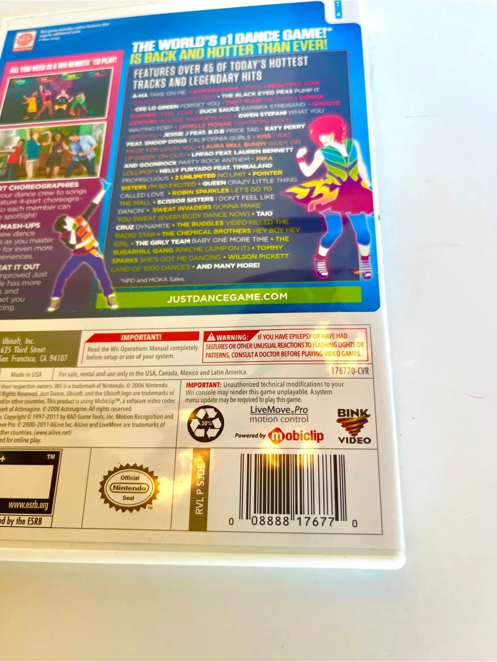 Just Dance 3 (Wii) — Ubisoft Blue Cover